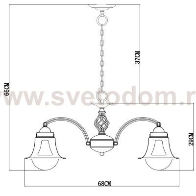 Люстра Arte Lamp A7022LM-5WG MARINO