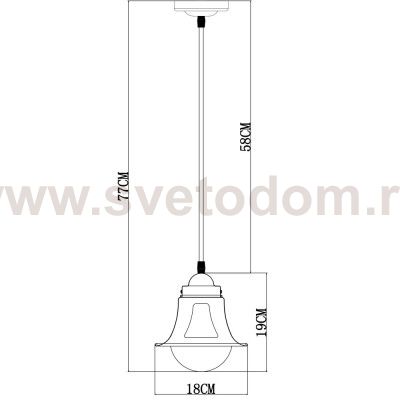Светильник подвесной Arte Lamp A7022SP-1WG  MARINO