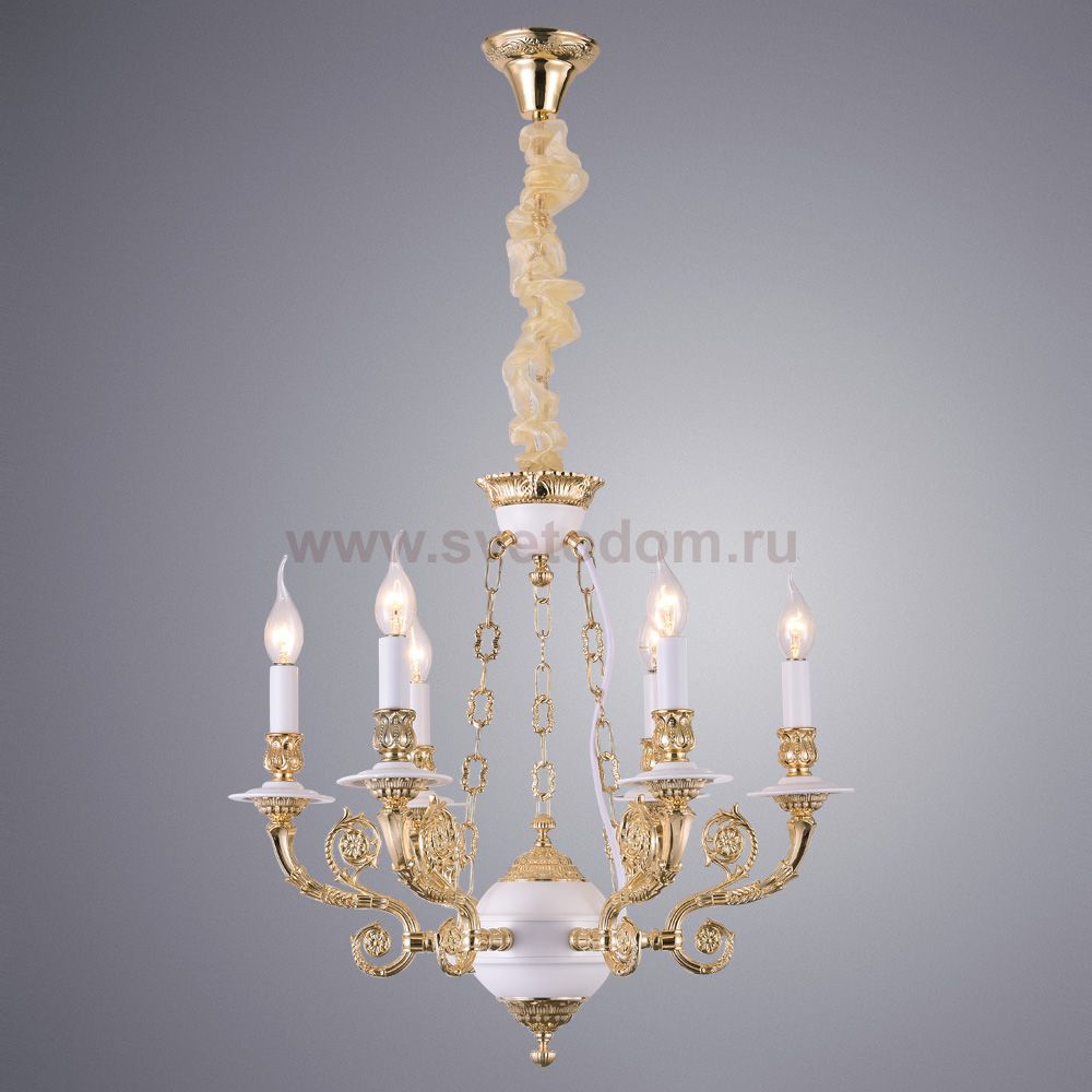 Люстра венецианская Arte Lamp A7024LM-6WG Luisa
