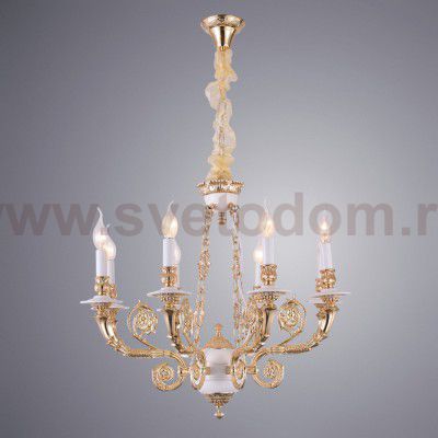 Люстра венецианская Arte Lamp A7024LM-8WG Luisa