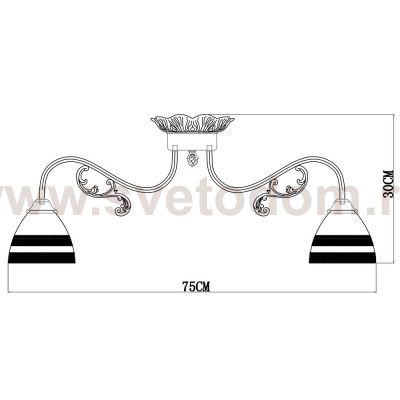 Люстра потолочная Arte Lamp A7072PL-8WG FRANCESCA