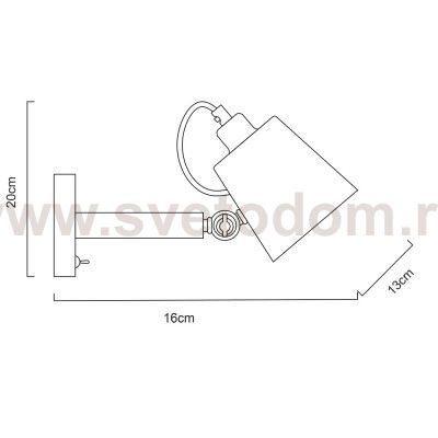 Светильник бра Arte Lamp A7141AP-1WH OSCAR