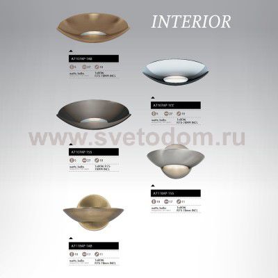 Светильник бра Arte Lamp A7107AP-1CC Interior