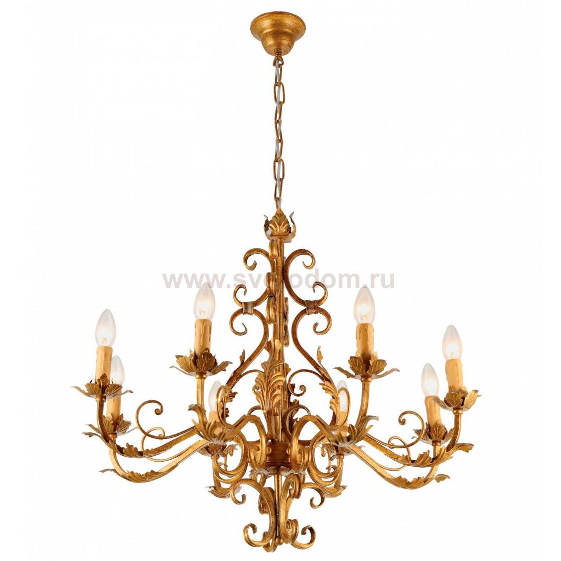 Люстра Arte lamp A7202LM-8GA Fregiato