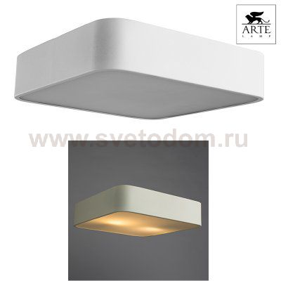 Светильник потолочный белый Arte lamp A7210PL-2WH Cosmopolitan 300*300мм 2*E27