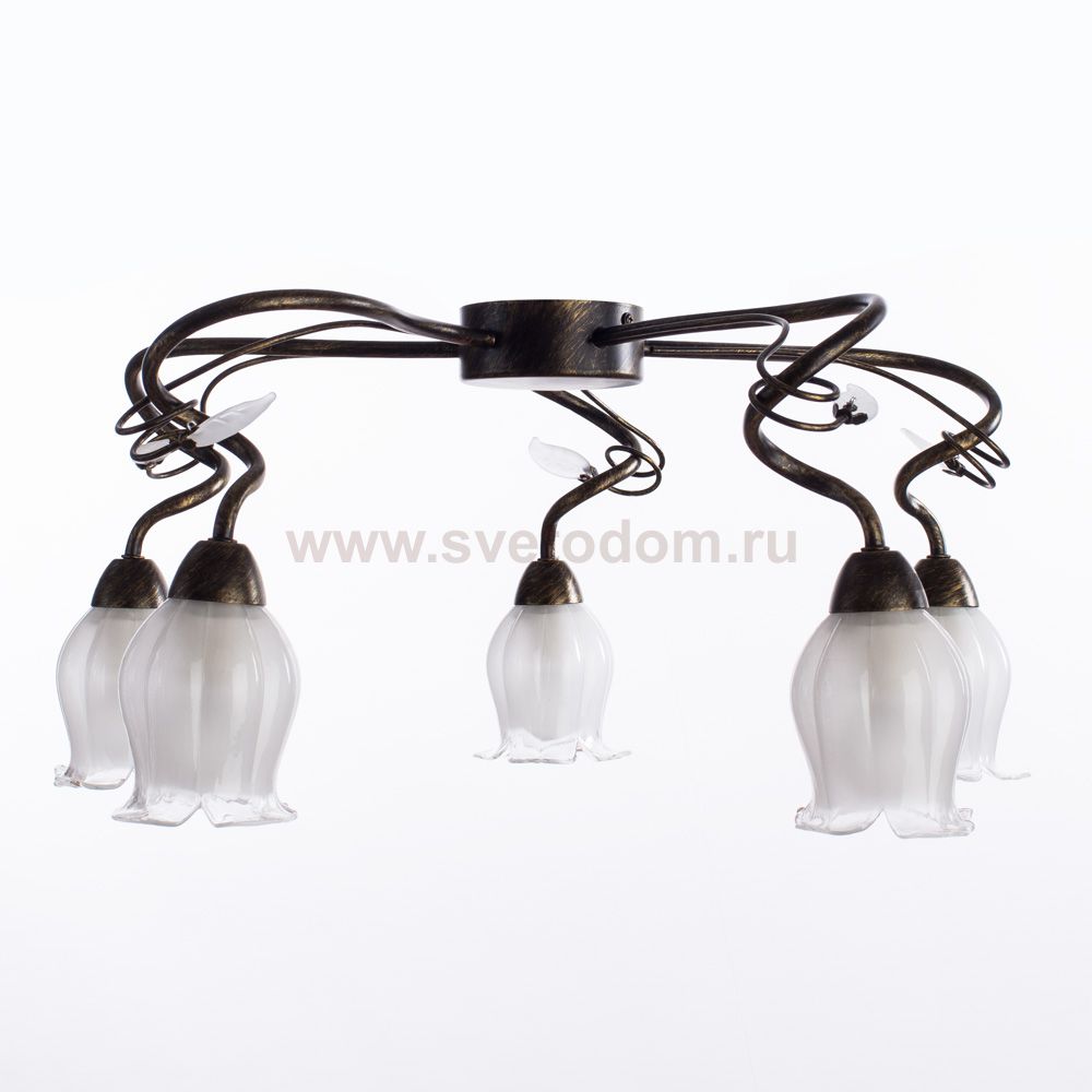 Люстра потолочная ковка Arte lamp A7449PL-5BR GLAMORE