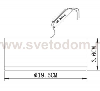 Светильник диодный 4+12W Arte lamp A7816PL-2WH Antares