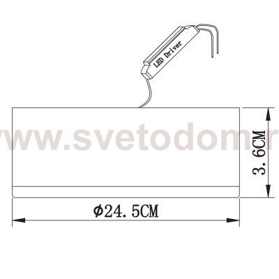 Светильник диодный 6+18W Arte lamp A7824PL-2WH Antares
