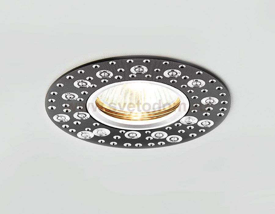 Светильник точечный Ambrella A801 BK/AL сатин/черный MR16 ORGANIC SPOT