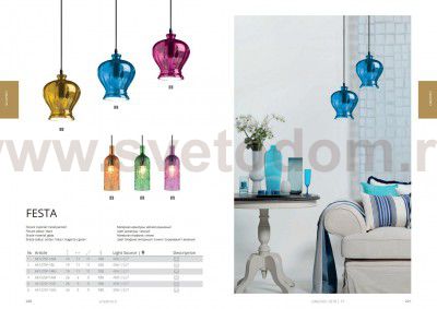 Светильник подвесной Arte lamp A8127SP-1MG FESTA