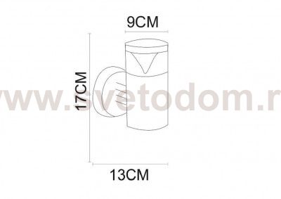 Светильник уличный Arte lamp A8161AL-1SS Intrigo