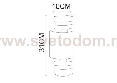 Светильник уличный Arte lamp A8162AL-2BK Metro