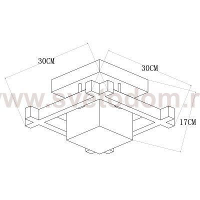Светильник потолочный Arte lamp A8252PL-1BR WOODS