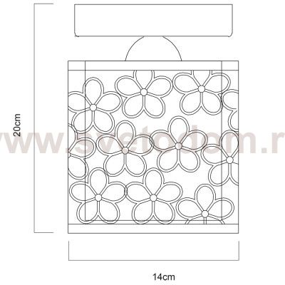 Светильник потолочный Arte lamp A8349PL-1WH Traforato