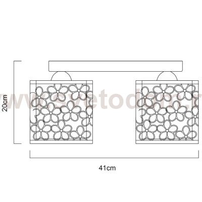 Светильник потолочный Arte lamp A8349PL-3WH Traforato