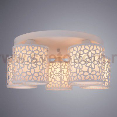 Светильник потолочный Arte lamp A8349PL-5WH Traforato