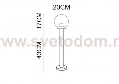 Светильник уличный Arte lamp A8366PA-1SS Gazebo