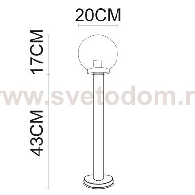 Светильник уличный Arte lamp A8366PA-1SS Gazebo