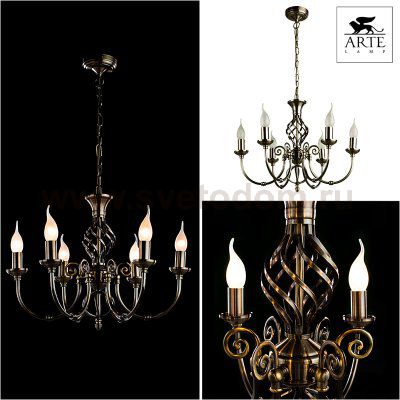 Люстра Arte Lamp A8392LM-6AB Zanzibar