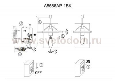 Плафон стекло прозрачное Arte lamp A8586 PIATTO