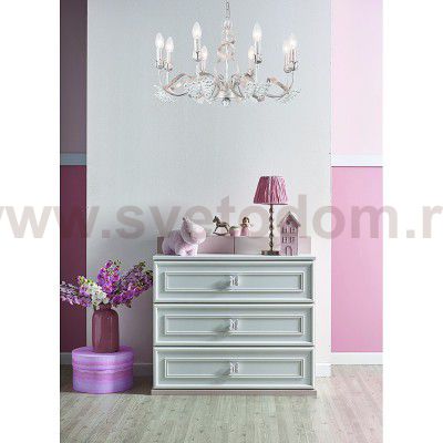 Люстра подвесная Arte lamp A8626LM-8WG Libellula