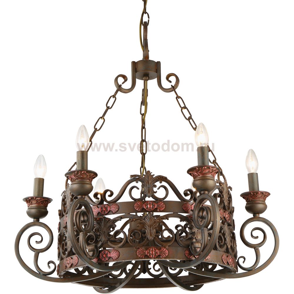 Подвесная люстра Arte lamp A8852LM-6BR Capitello