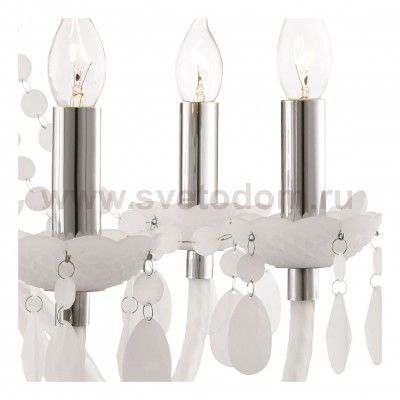 Подвесная люстра белая Arte lamp A8888LM-8WH Morris