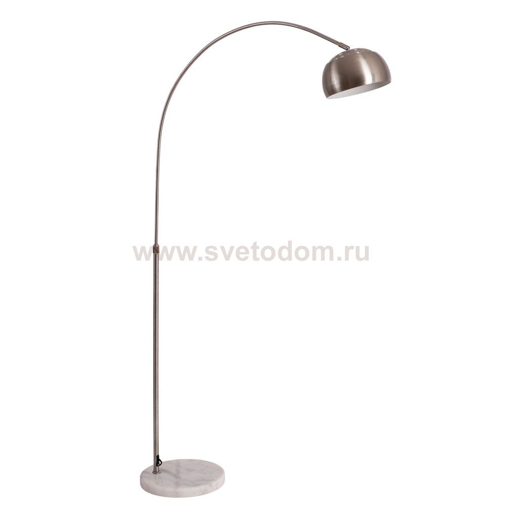 Торшер изогнутый удочкой Arte Lamp A8919PN-1SS ARCO