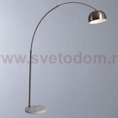 Торшер изогнутый Arte Lamp A8926PN-1SS ARCO