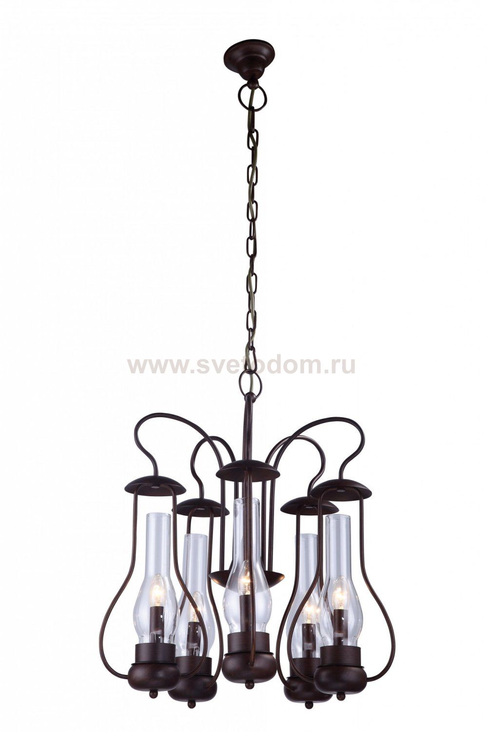 Подвесная люстра Arte lamp A8955LM-5BR Bulbo