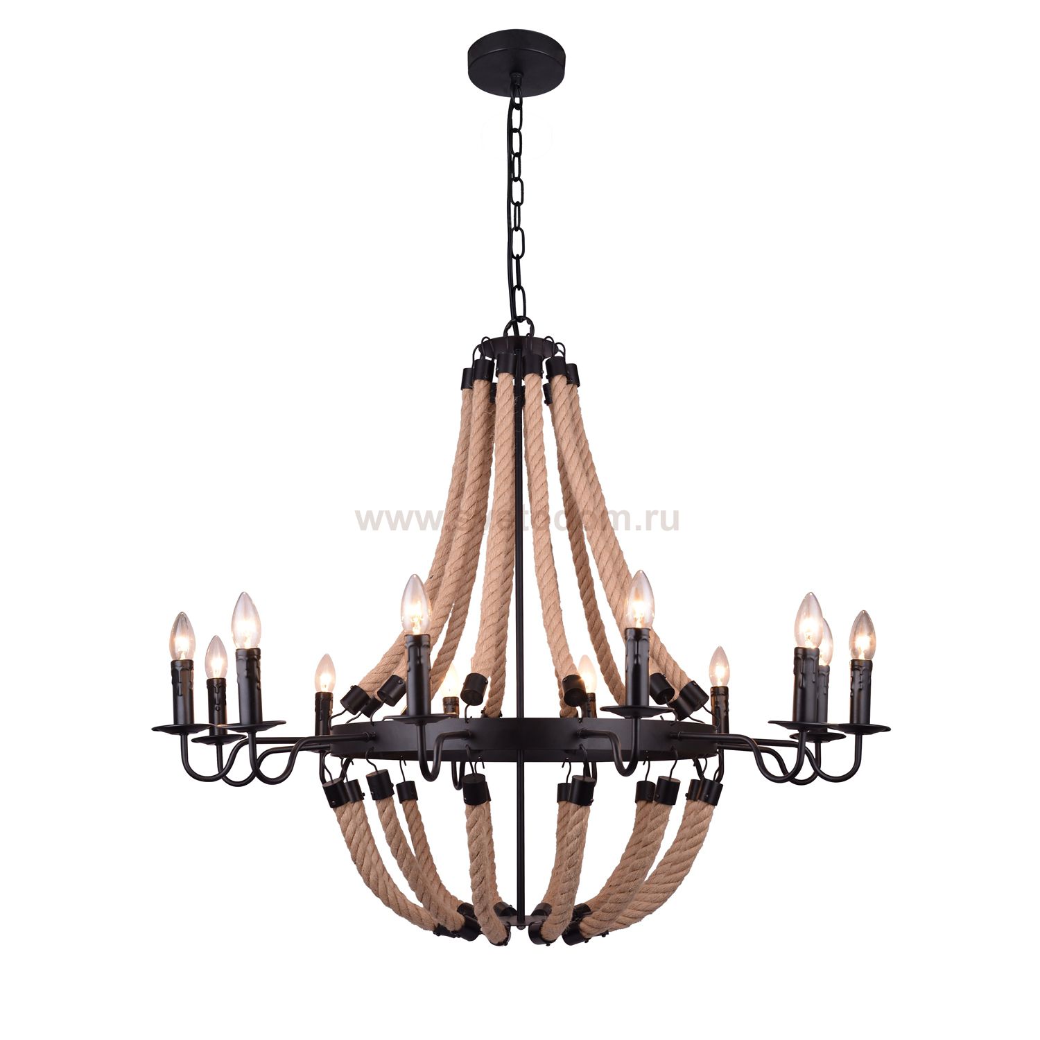 Светильник подвесной Arte lamp A8956LM-12BK Marsiglia