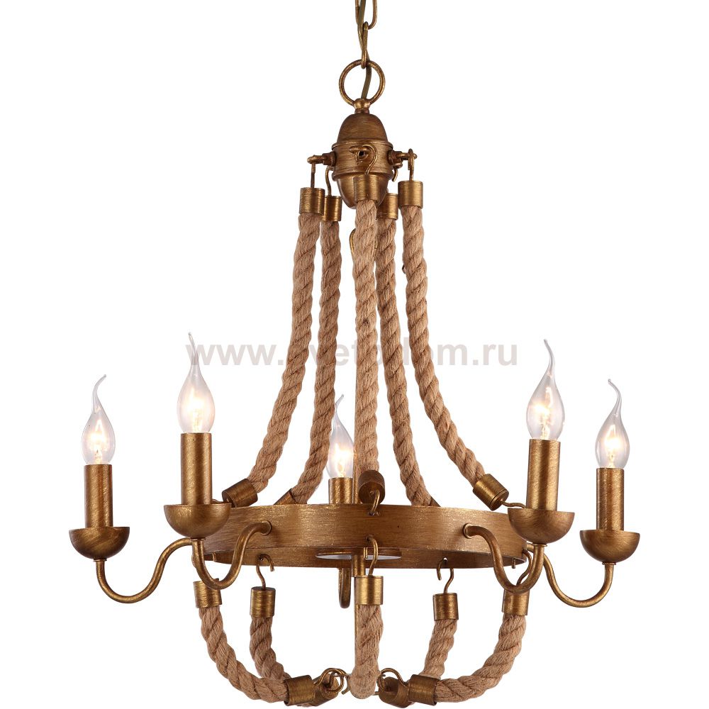 Подвесная люстра Arte lamp A8957LM-5BZ Amaca