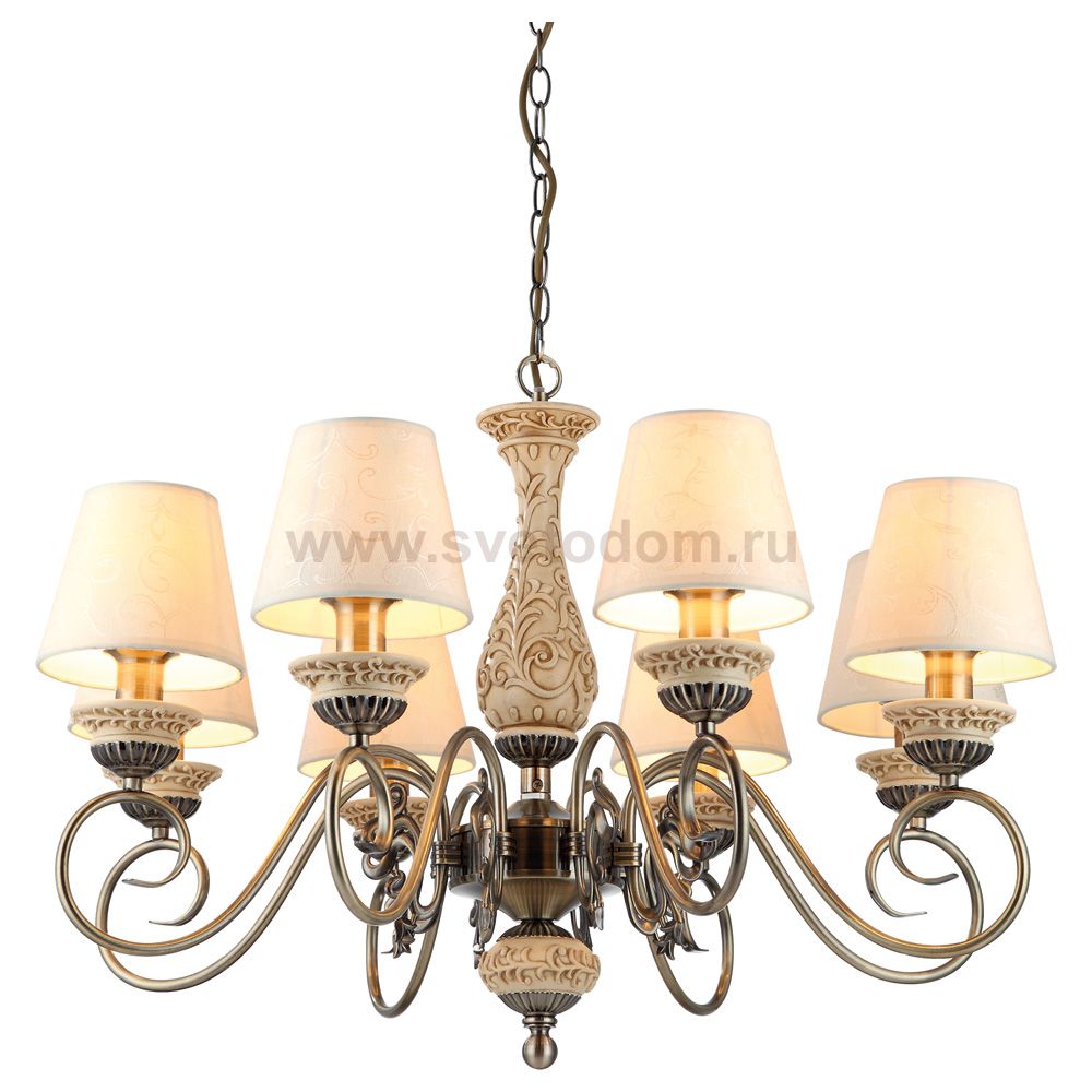 Люстра подвесная Arte lamp A9070LM-8AB Ivory
