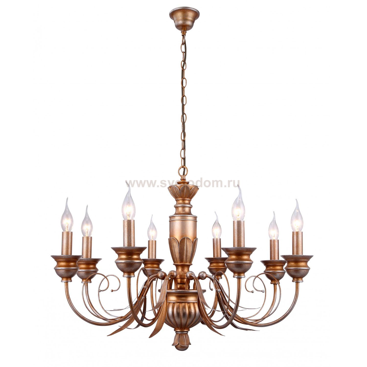 Люстра Arte lamp A9075LM-8GA Doratura