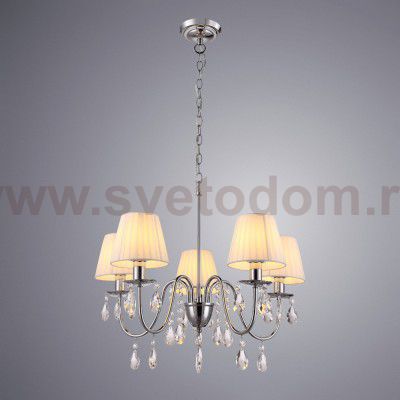 Люстра классическая с абажурами Arte Lamp A9123LM-5CC MELISA