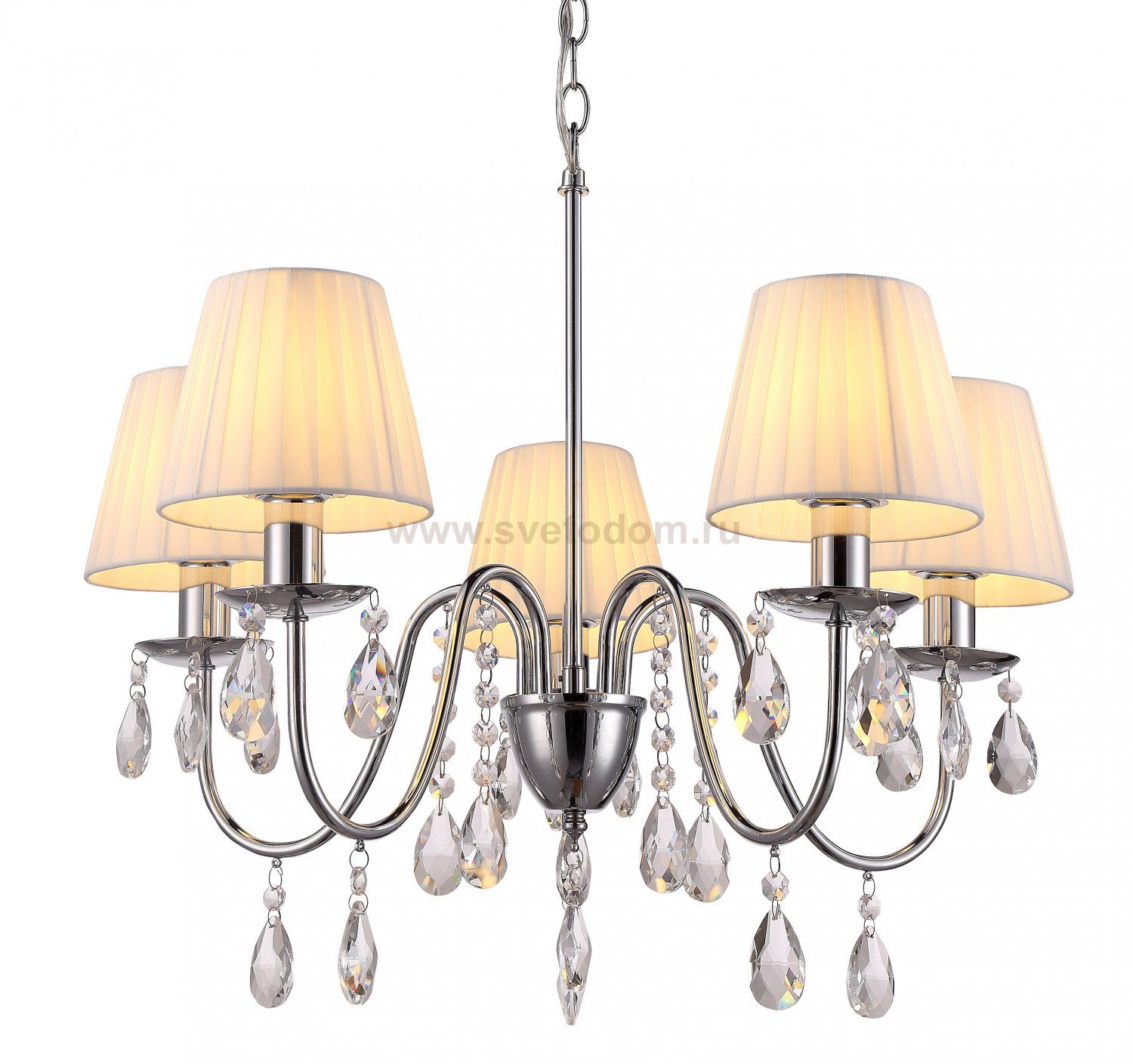 Люстра классическая с абажурами Arte Lamp A9123LM-5CC MELISA