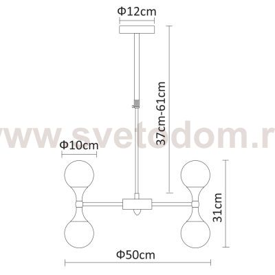 Люстра Arte Lamp A9162LM-10CC PALLA