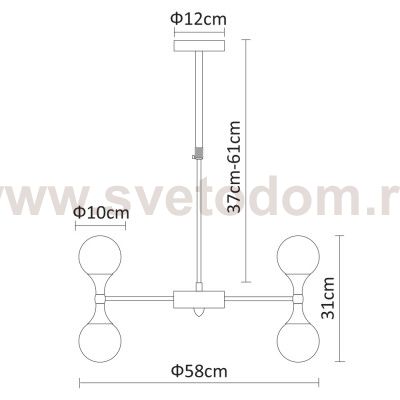 Люстра хай тек Arte Lamp A9162LM-12CC PALLA