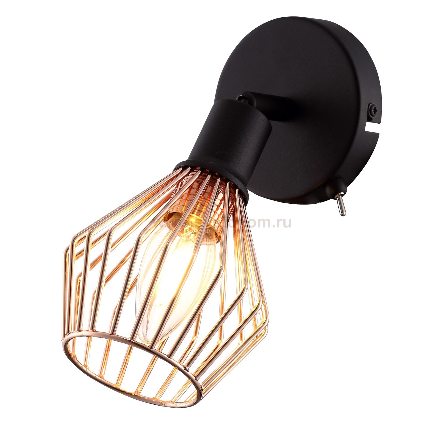 Светильник настенный Arte lamp A9163AP-1BK Grato