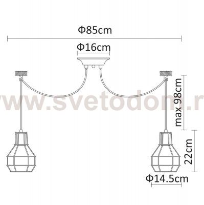 Светильник подвесной Arte lamp A9182SP-10WH INTERNO