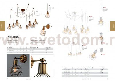 Светильник настенный бра Arte lamp A9182AP-1BZ INTERNO