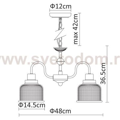 Светильник подвесной Arte lamp A9186LM-3CC RICARDO