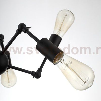 Люстра лофт паук Arte Lamp A9190LM-6BK ROOTS