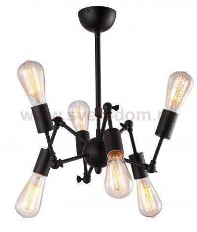 Люстра лофт паук Arte Lamp A9190LM-6BK ROOTS