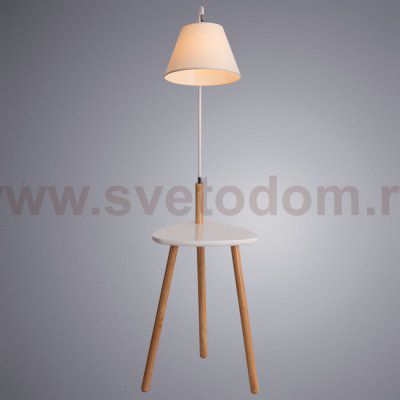 Торшер со столиком Arte Lamp A9201PN-1WH COMBO