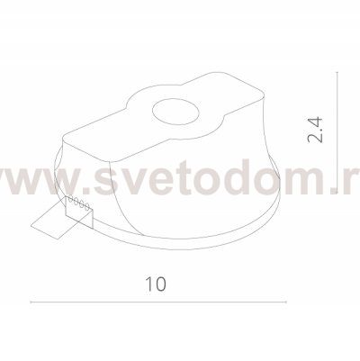 Точечный светильник Arte lamp A9210PL-1WH Invisible