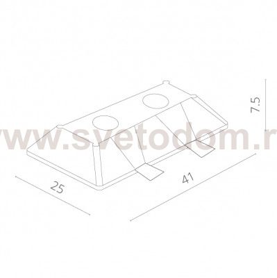Точечный светильник Arte lamp A9270PL-2WH Invisible