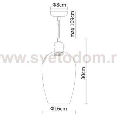 Светильник подвесной Arte lamp A9291SP-1CC TRENTO