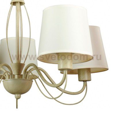 Люстра белая классическая Arte lamp A9310LM-5WG Orlean