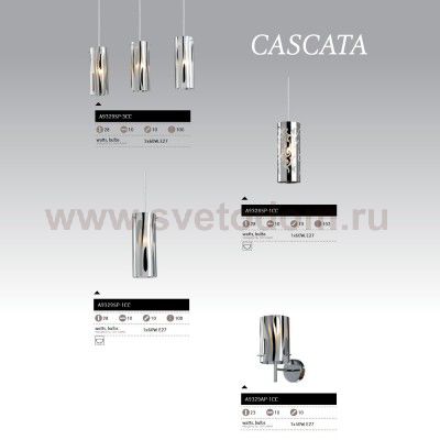 Светильник настенный Arte lamp A9329AP-1CC Cascata